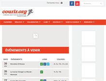 Tablet Screenshot of courir.org